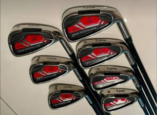 Palos de Golf Lynx + Bolsa Callaway + Carrito