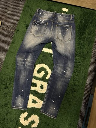 Pantalón Dsquared2 Talla 41 Azul con Pintura
