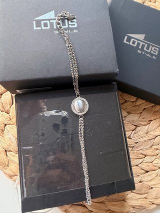 Conjunto Lotus Style Collar y Pulsera Plata