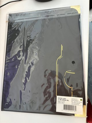 Espositore menu PVC nero Securit