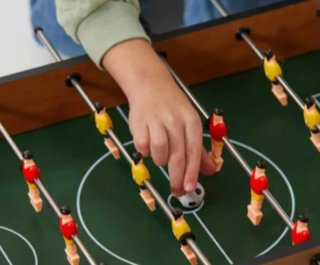 Futbolín infantil de mesa cuerpo madera desmontado