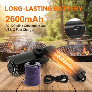 Spazzola Elettrica per Barbecue, Pulitore Barbecue
