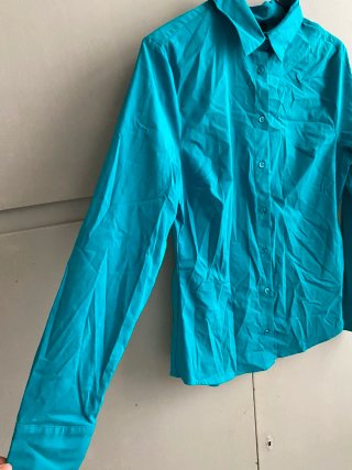 Camisa manga larga azul
