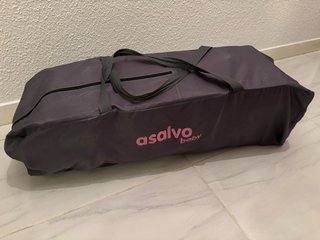 Cuna de viaje Asalvo rosa