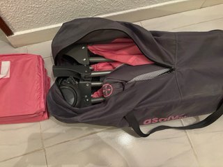 Cuna de viaje Asalvo rosa