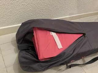 Cuna de viaje Asalvo rosa