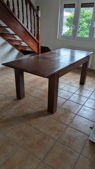 Mesa comedor extensible madera maciza