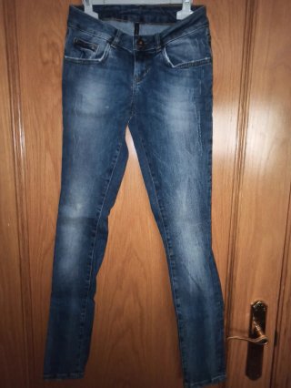 Tejanos vaqueros azules