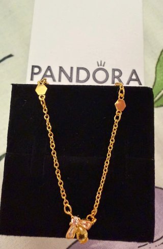 Collar Abeja Dorado y Amarillo