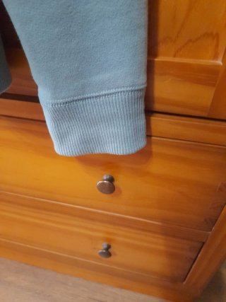 Sudadera Hollister sin capucha azul Talla S.