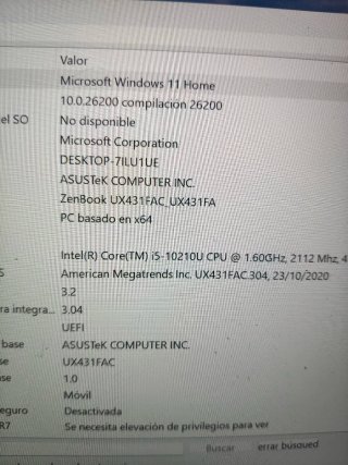 Portátil ASUS ZenBook UX431F