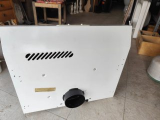 Campana extractora cocina blanca