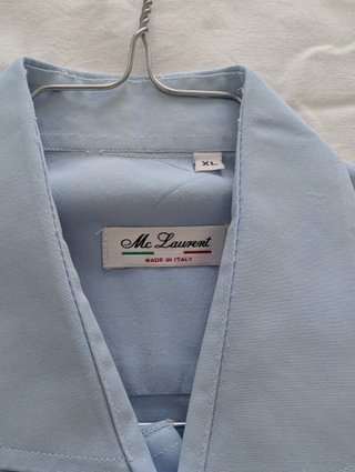 Camicia Mc Laurent Azzurra XL Made in Italy