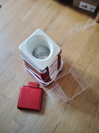 Máquina de palomitas roja