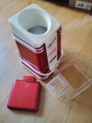 Máquina de palomitas roja