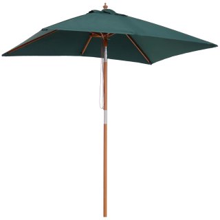 Ombrellone da Giardino 2x1.5 m Inclinabile Verde