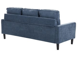 Sofá 3 plazas gris con otomana