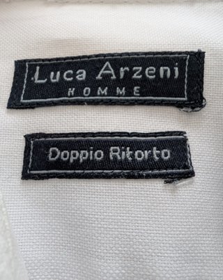 Camicia bianca Luca Arzeni Doppio Ritorto XL