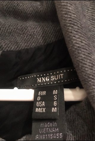 Vestido gris Mango talla M