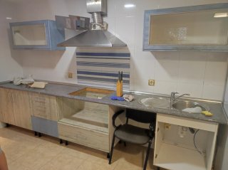 Muebles de cocina - Beige y Azul