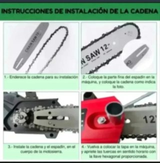 Motosierra Eléctrica 12 Pulgadas (2 Baterías)
