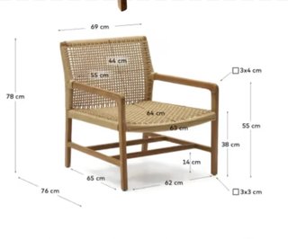 Sedia in legno e vimini - 2 unità €650 per due