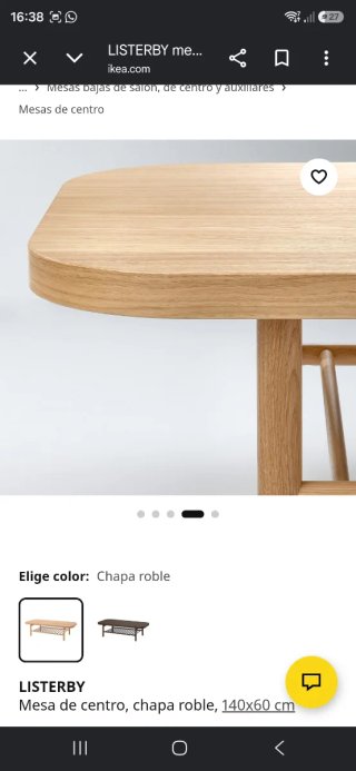 Mesa de centro IKEA madera
