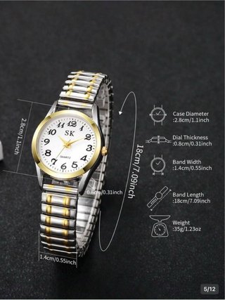 Reloj SK Plata Cuarzo