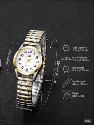 Reloj SK Plata Cuarzo