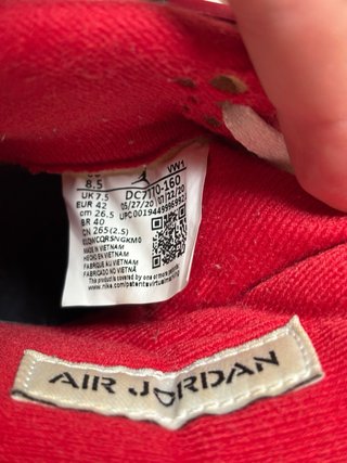 Jordan 4 Fire Red Talla 42