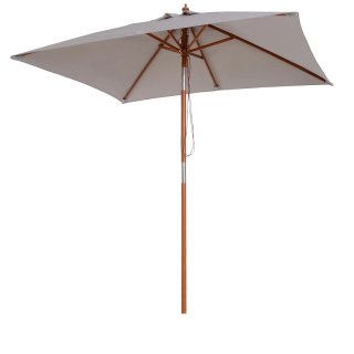 Ombrellone Giardino Inclinabile 2x1.5 m Grigio