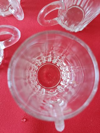 4 Vasos de chupito de cristal