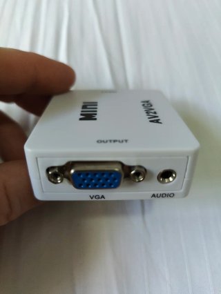 Convertidor AV a VGA MINI Full HD NUEVO