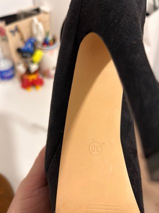 Sandalias tacón negras plataforma Marypaz
