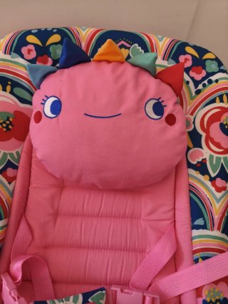 Hamaca Tuc Tuc rosa con arco de juegos