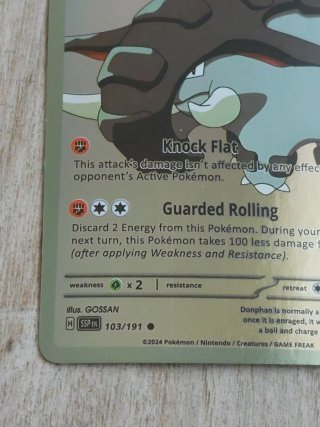 Carta Pokemon Donphan 103/191