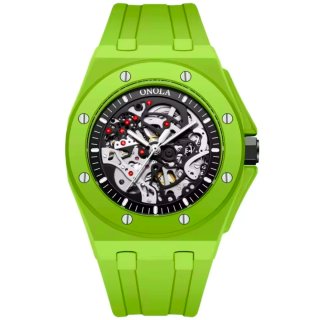 Reloj ONOLA Automático Esqueleto Verde