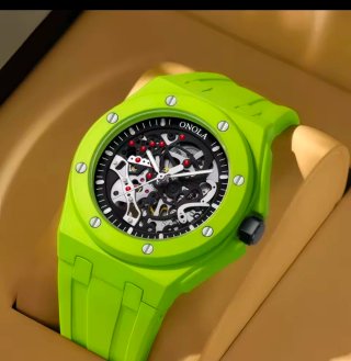 Reloj ONOLA Automático Esqueleto Verde