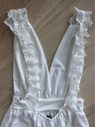 Mono blanco tirantes mujer