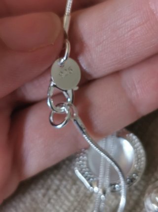 Collar plata flor geranio ajustable