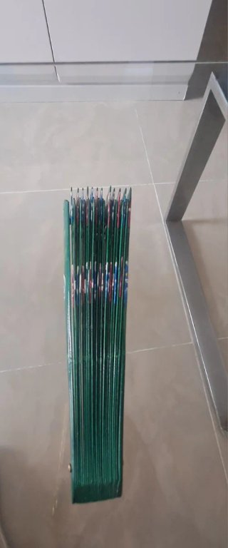 Abanico madera pintado a mano flores
