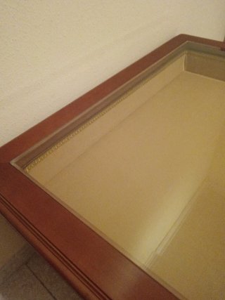 Mesa de centro madera y cristal