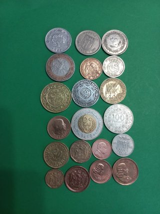 Lote de monedas antiguas Africanas