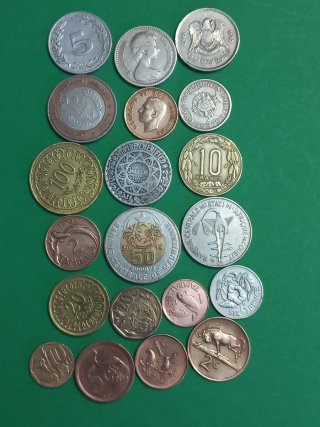 Lote de monedas antiguas Africanas