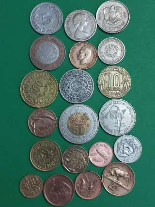 Lote de monedas antiguas Africanas