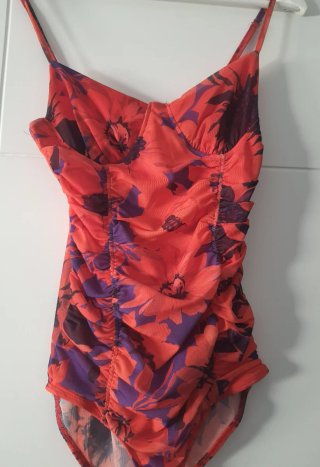 Body Stradivarius Naranja y Morado