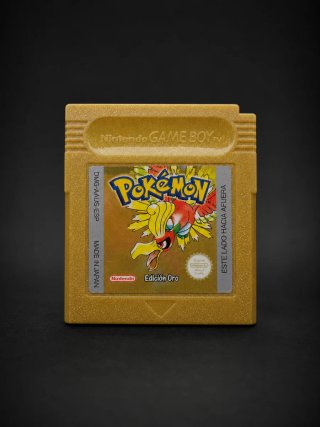 Game Boy Color IPS Morado atómico + Pokémon Oro