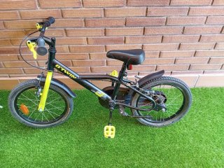 Bicicleta Infantil 16 Decathlon, pata de cabrá luz