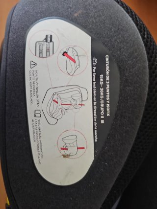Silla de coche gris marca ms