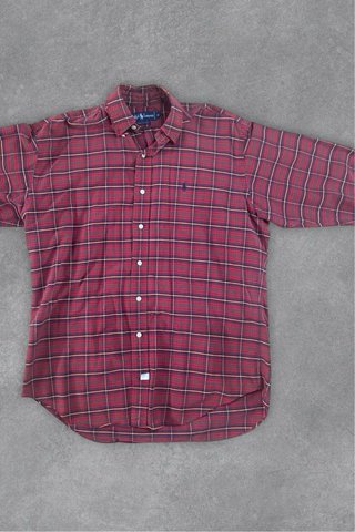 Camisa Ralph Lauren a cuadros roja y marrón